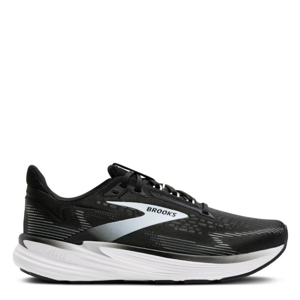 Brooks Mens Revel 8 Road Running Shoes / Black/White